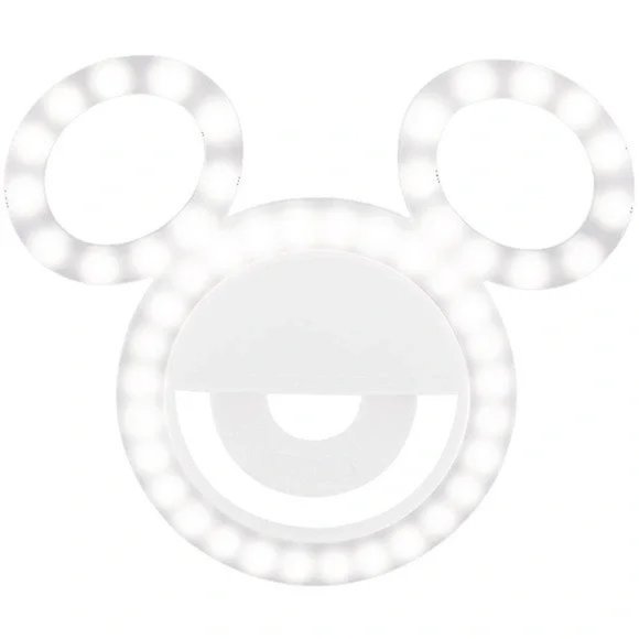 New in box Disney Mickey Selfie Ring Adjustable Light White - Picture 2 of 5